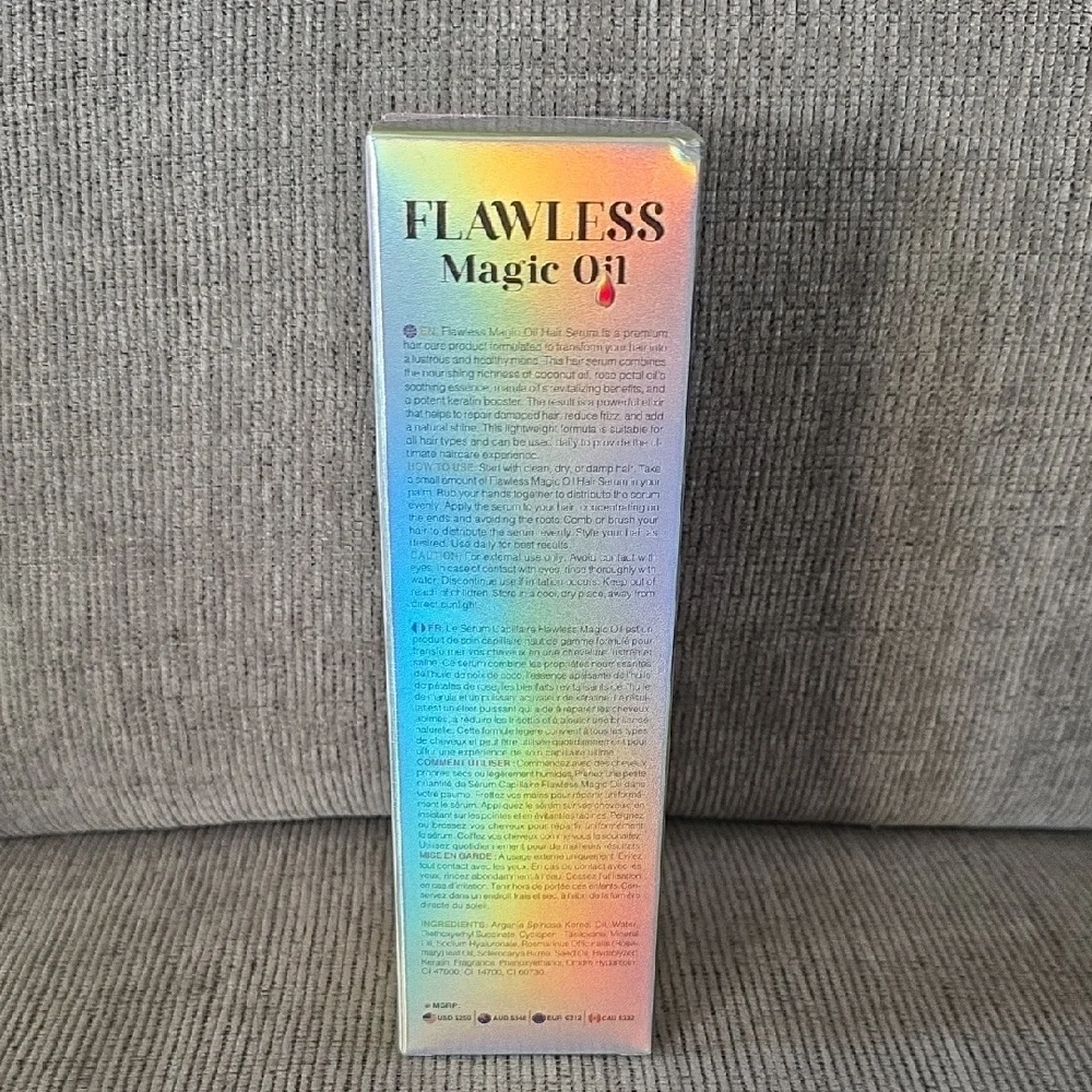 Royale Flawless Magic Oil Hair Serum, Keratin Booster, New, 4.06floz.